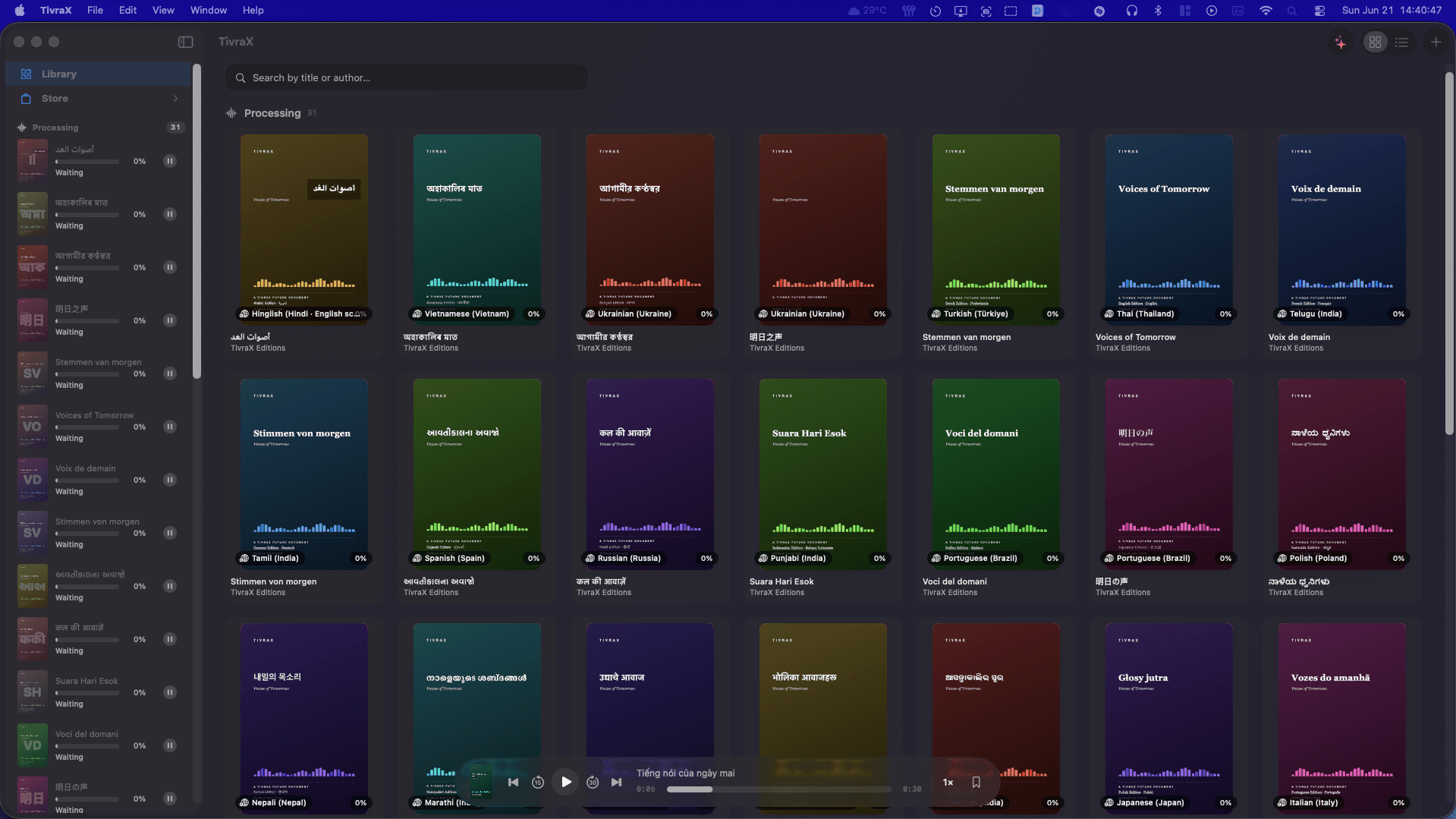TivraX on Mac
